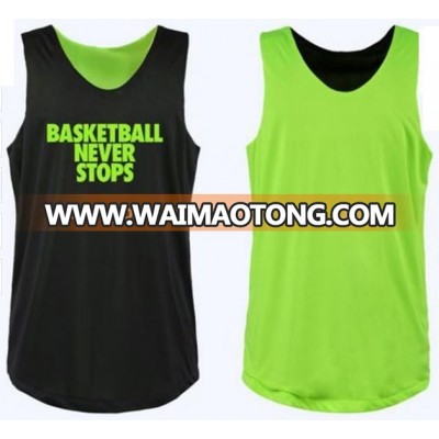 2018 Customized Reversible Basketball Mesh Jersey/ Customized Colors