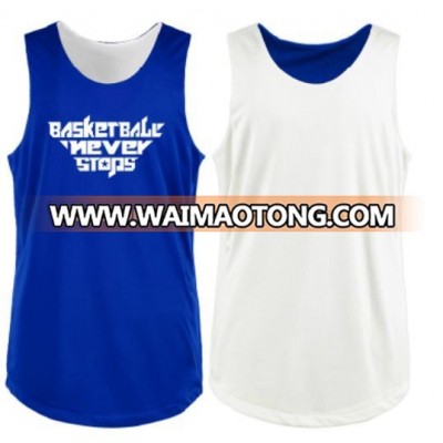 Latest Hot Selling Design Basketball Reversible Mesh Jerseys