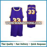 Custom Stitched Purple Basketball Jersey